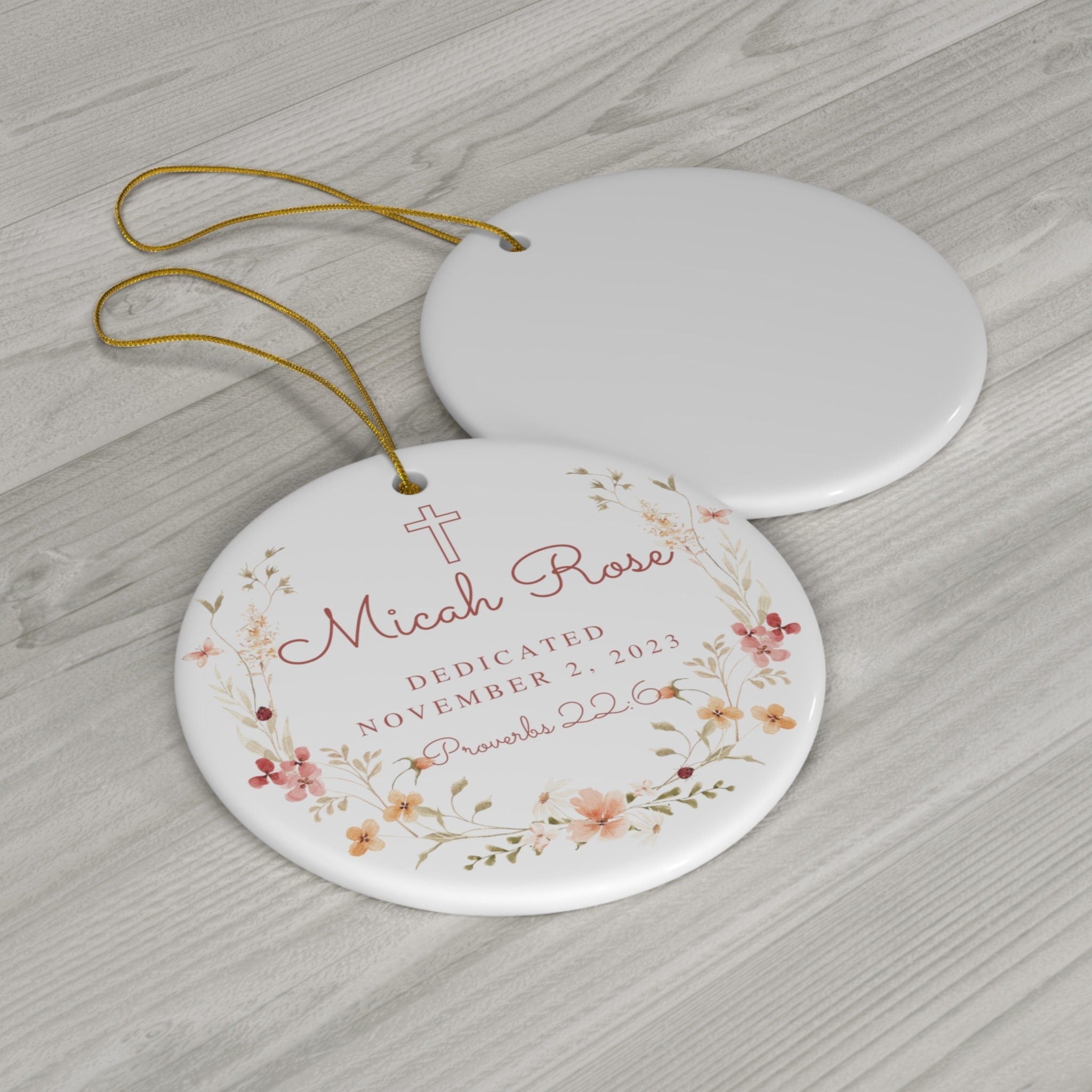 Personalized Christmas Ornament and Ornament Baptism Gift for Boy, Nativity Scene Christmas Ornament, Ideas For Christmas Trees, Religious Christmas Decorations DCLAF07